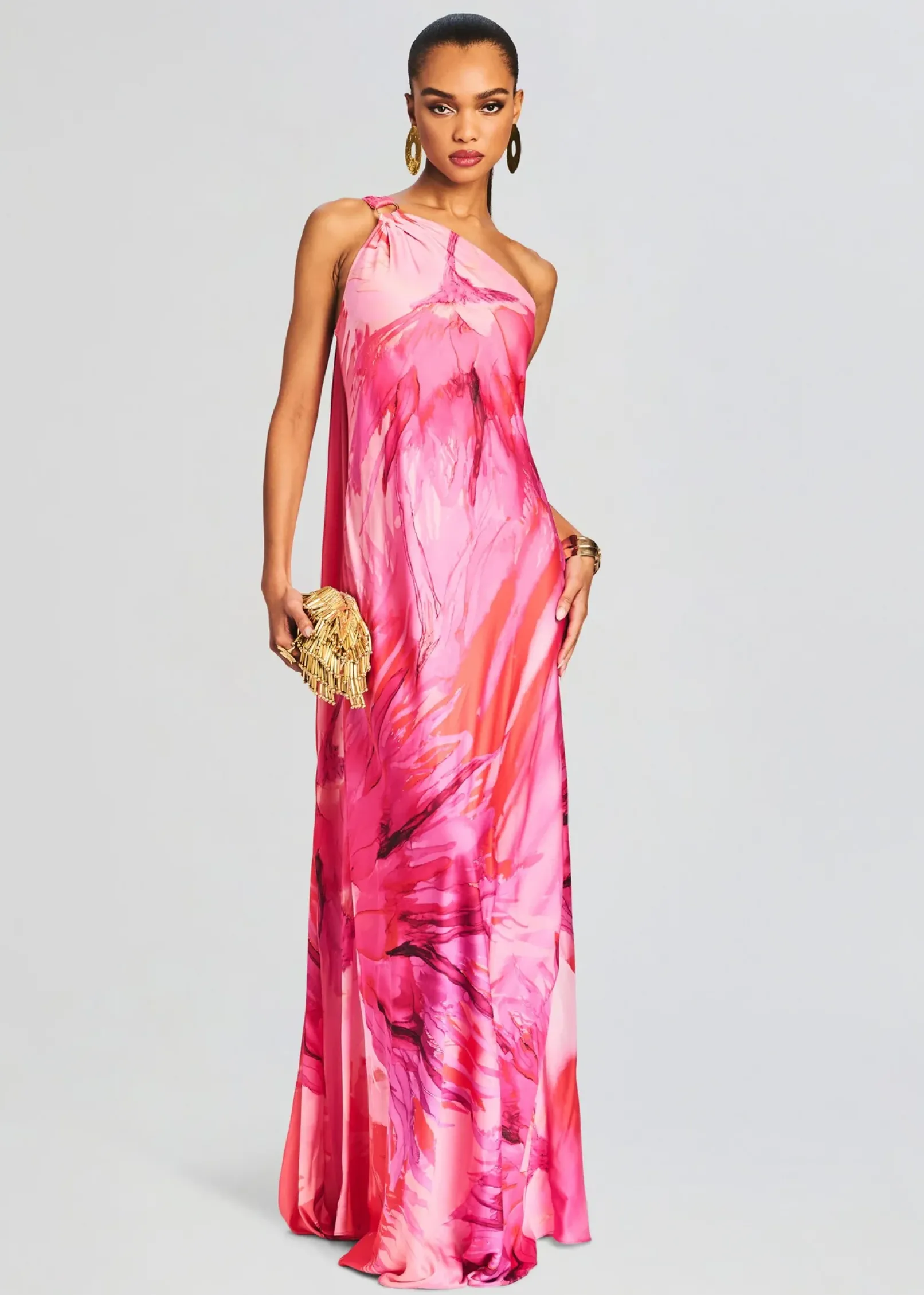 Hot Abira One Shoulder Long Dress Resort '24