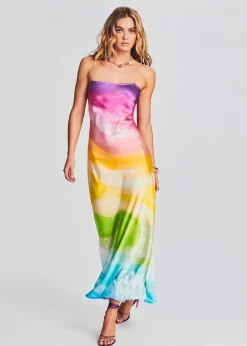 Shop Aimee Silk Long Dress Guest Of