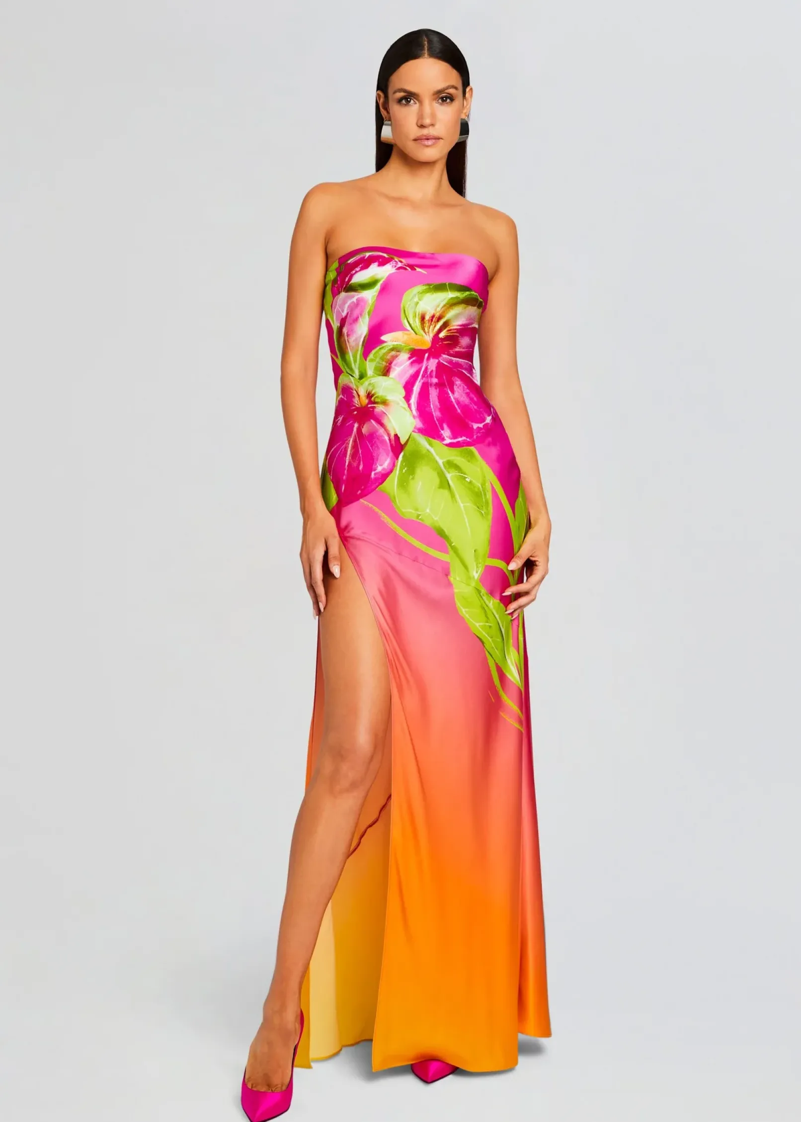 Best Sale Aiyanna Silk Dress Tropical Hues