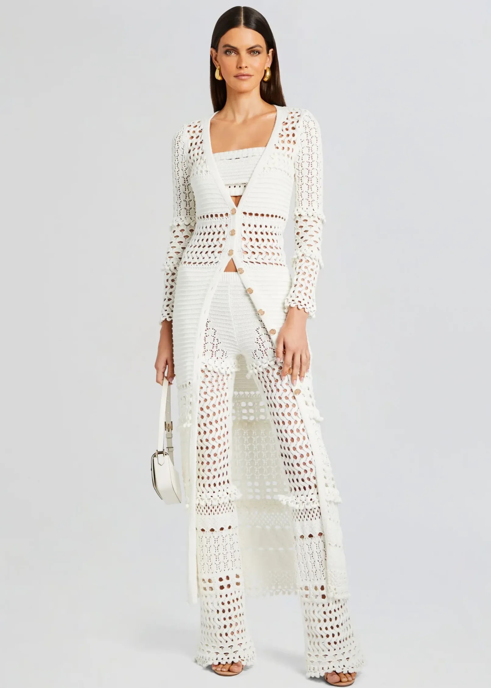 Outlet Alaia Knit Crochet Cardigan Honeymoon Looks