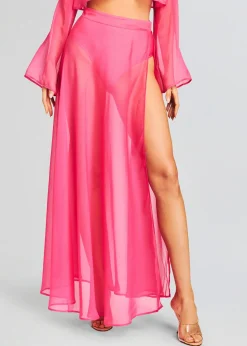 Online Alaia Long Slit Skirt Swim