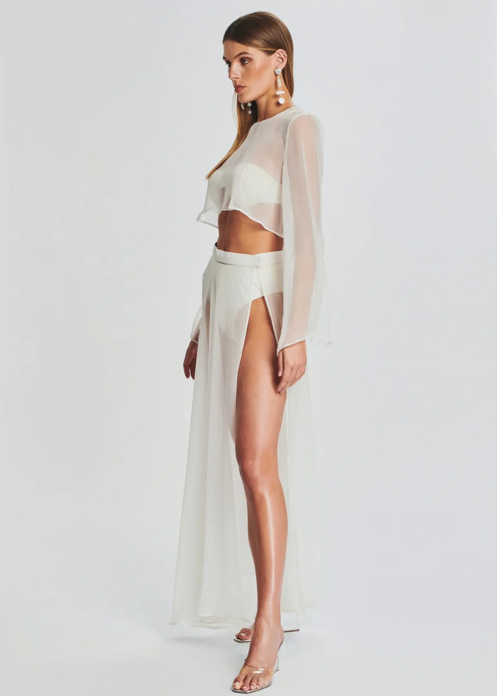 Cheap Alaia Long Slit Skirt Honeymoon Looks