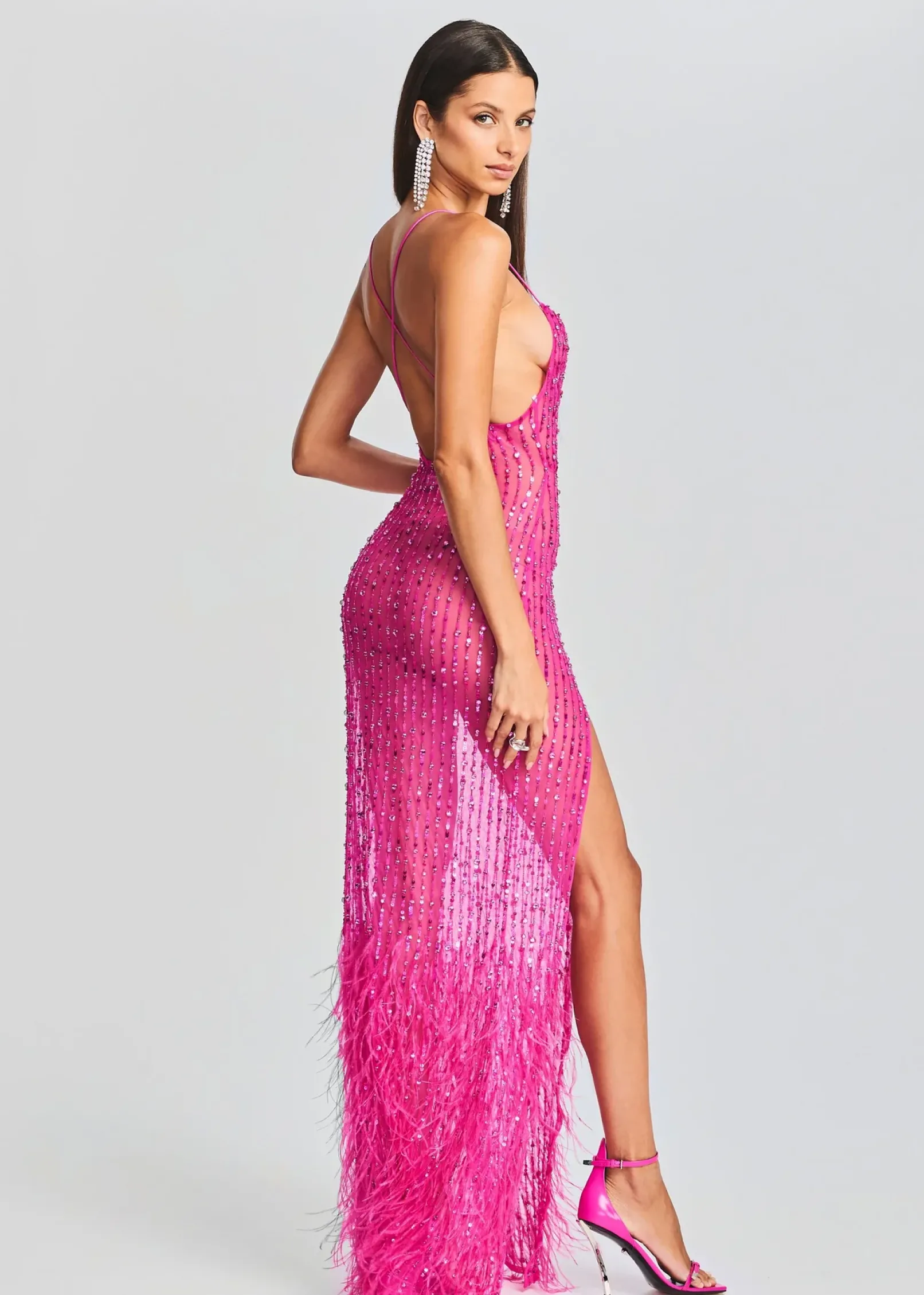 Clearance Alessandra Embellished Dress Maxi