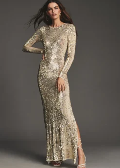 Best Sale Alexa Sequin Crochet Dress Subtle Shimmer