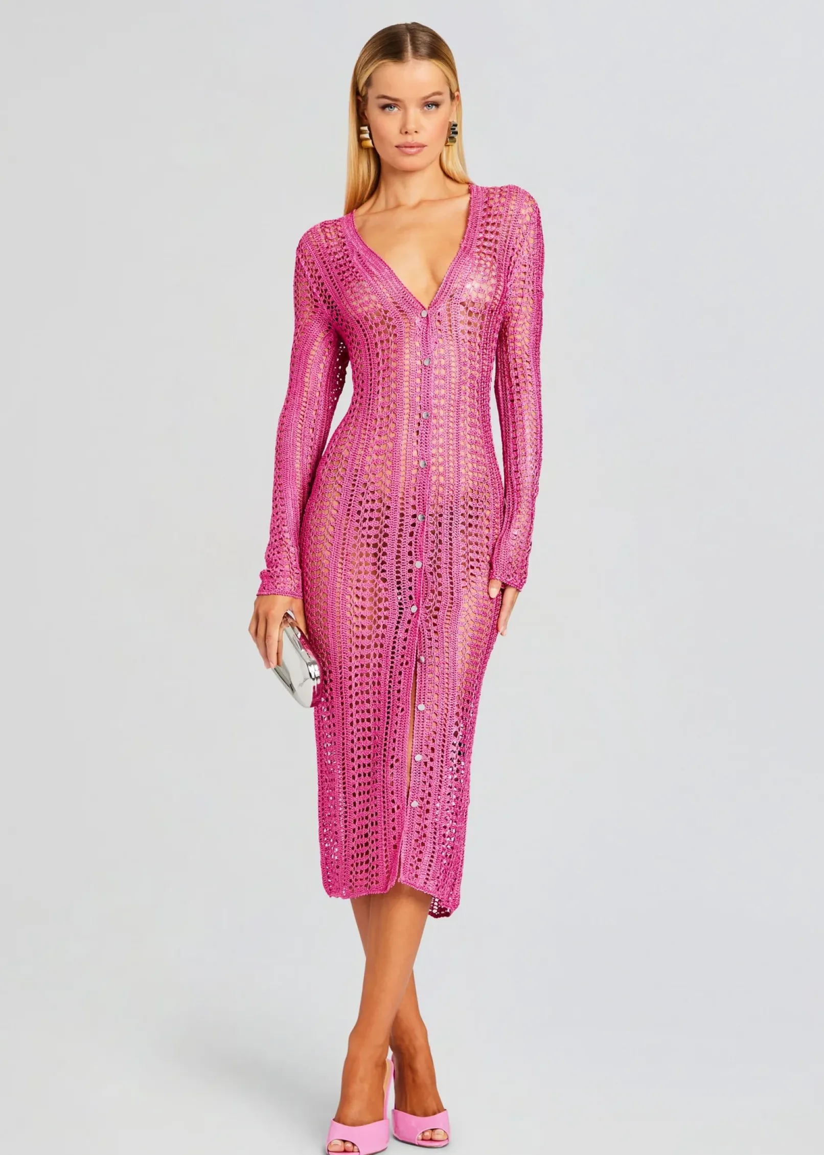 Shop Allison Crochet Cardigan Tropical Hues