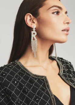 Fashion Alphabet Earring Reception Dresses