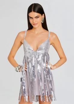 Shop Alva Embellished Fringe Dress RETROFÊTE