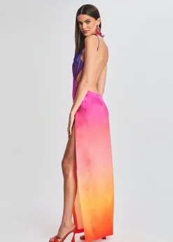 Discount Alyssa Ombre Silk Dress RETROFÊTE