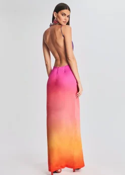 Discount Alyssa Ombre Silk Dress RETROFÊTE