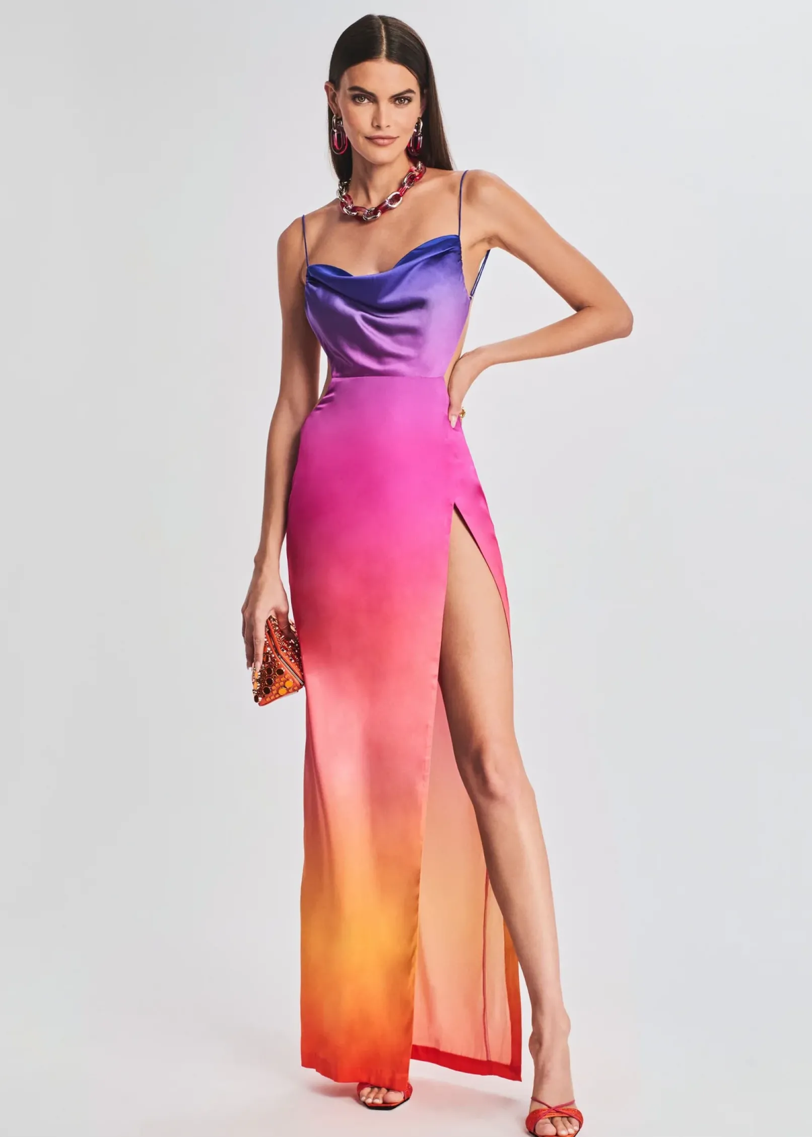 Discount Alyssa Ombre Silk Dress Guest Of