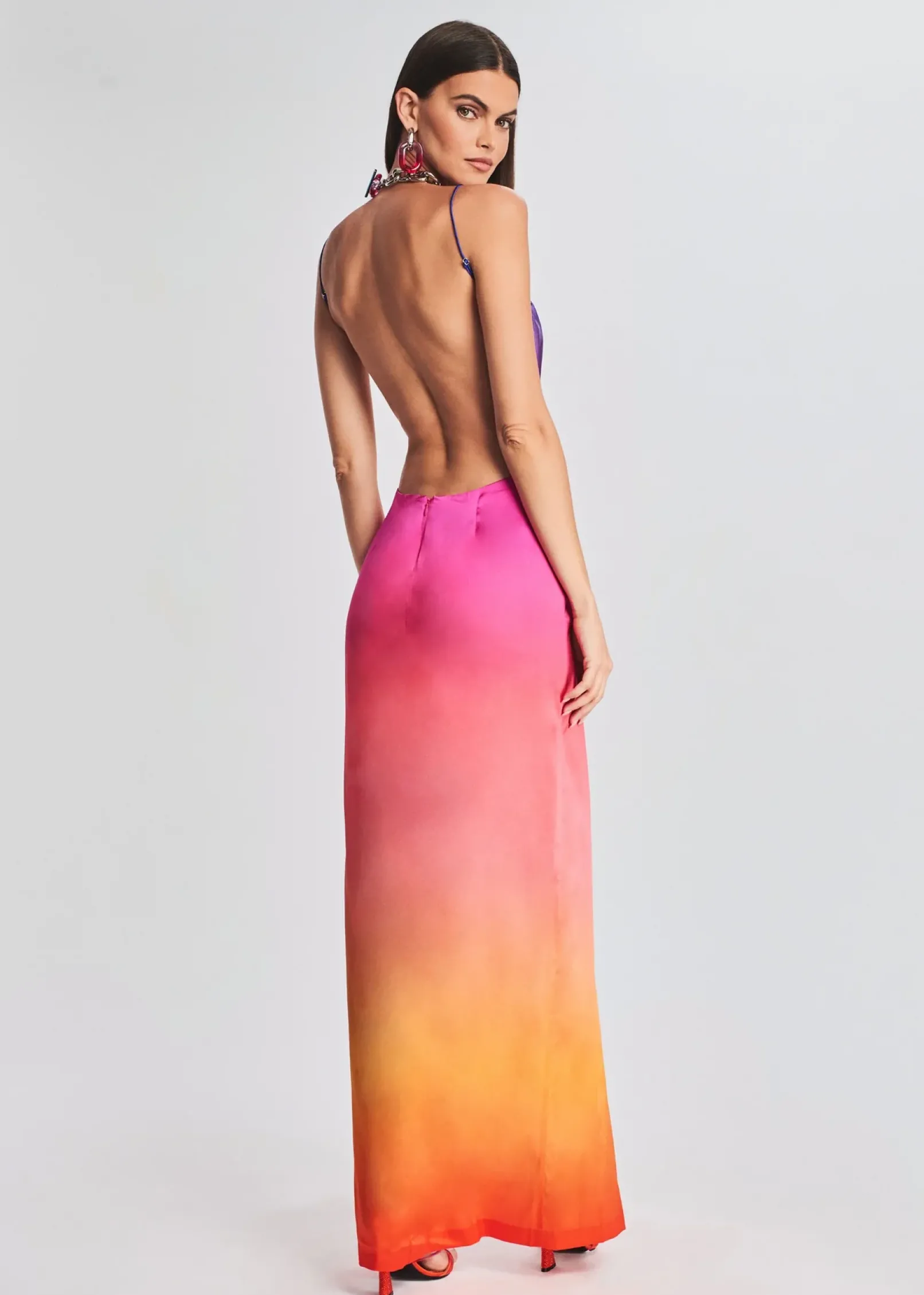 Discount Alyssa Ombre Silk Dress Guest Of