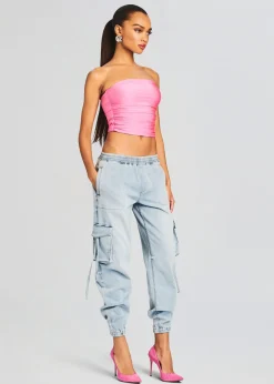 Cheap Amber Cargo Jogger Bottoms