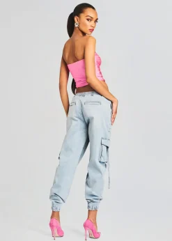 Cheap Amber Cargo Jogger Bottoms