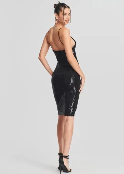 Clearance Amber Sequin Knit Dress Guest Of