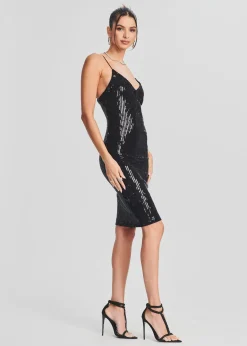 Cheap Amber Sequin Knit Dress RETROFÊTE