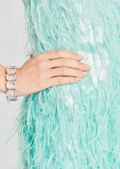 Best Sale Anastasia Sequin Feather Dress RETROFÊTE