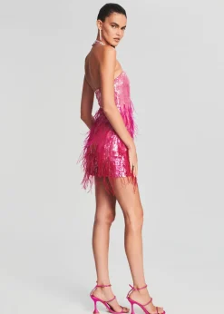 Store Anastasia Sequin Feather Dress RETROFÊTE