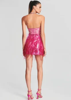 Store Anastasia Sequin Feather Dress RETROFÊTE