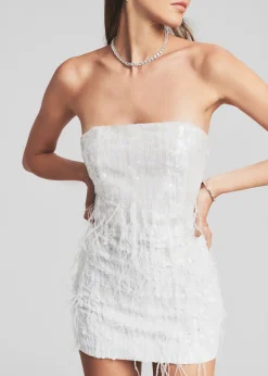 Best Anastasia Sequin Feather Dress Best Sellers