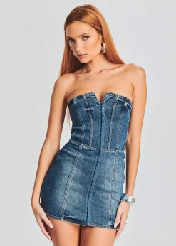 Outlet Andreia Denim Dress Dresses