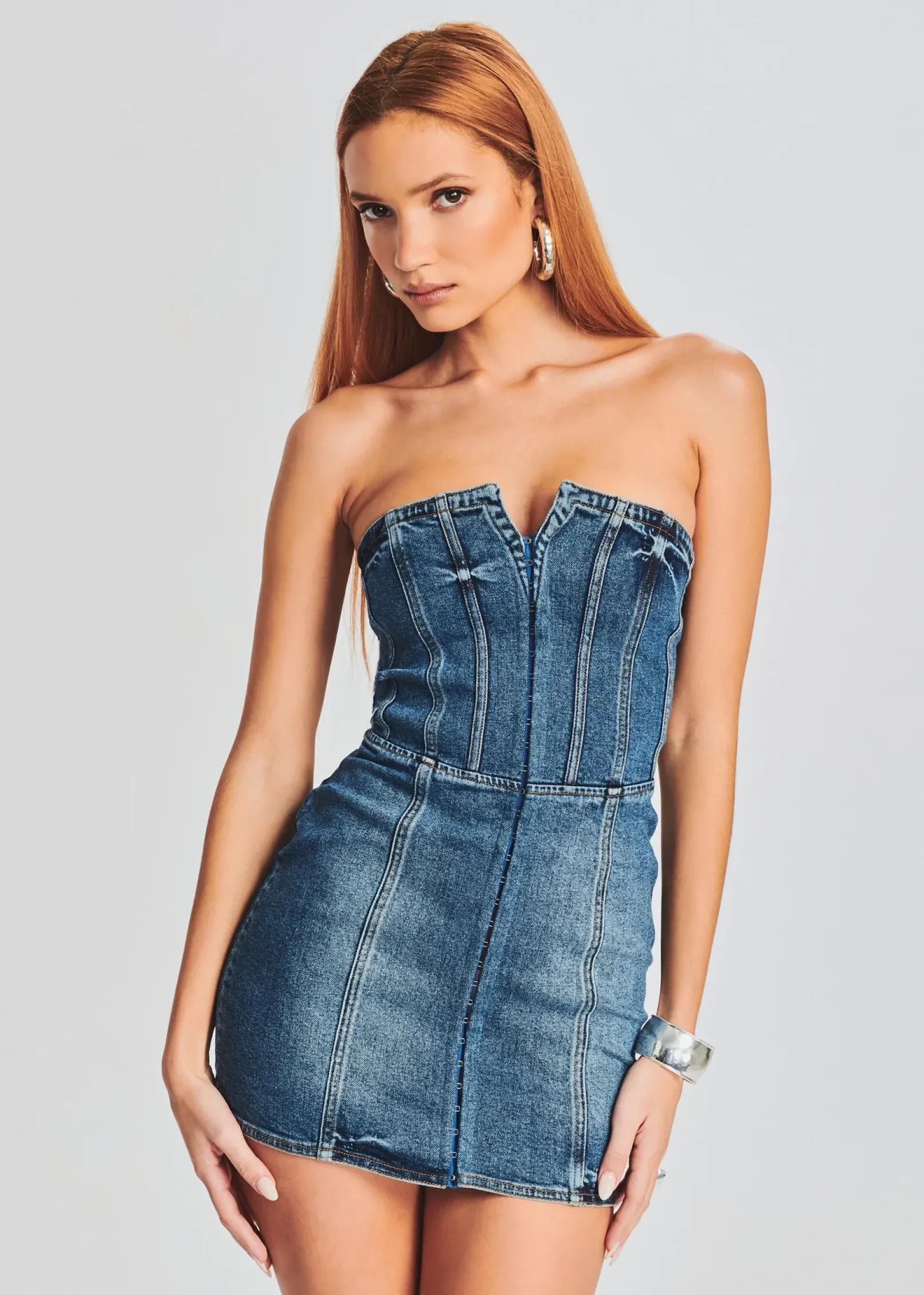 Outlet Andreia Denim Dress Dresses