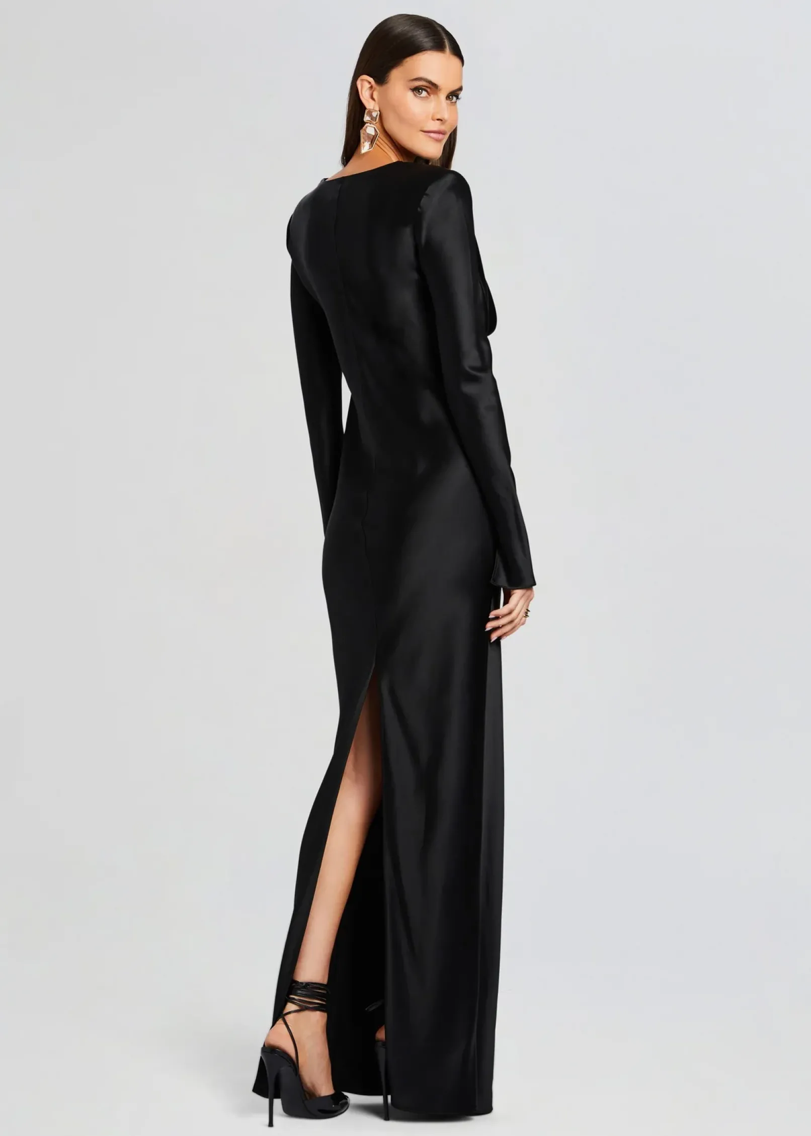 Online Anna Cowl Evening Dress Maxi