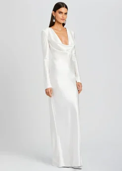 Cheap Anna Cowl Evening Dress Rehearsal Dinner