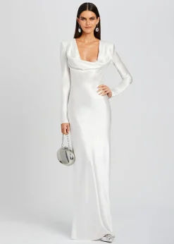 Cheap Anna Cowl Evening Dress Rehearsal Dinner