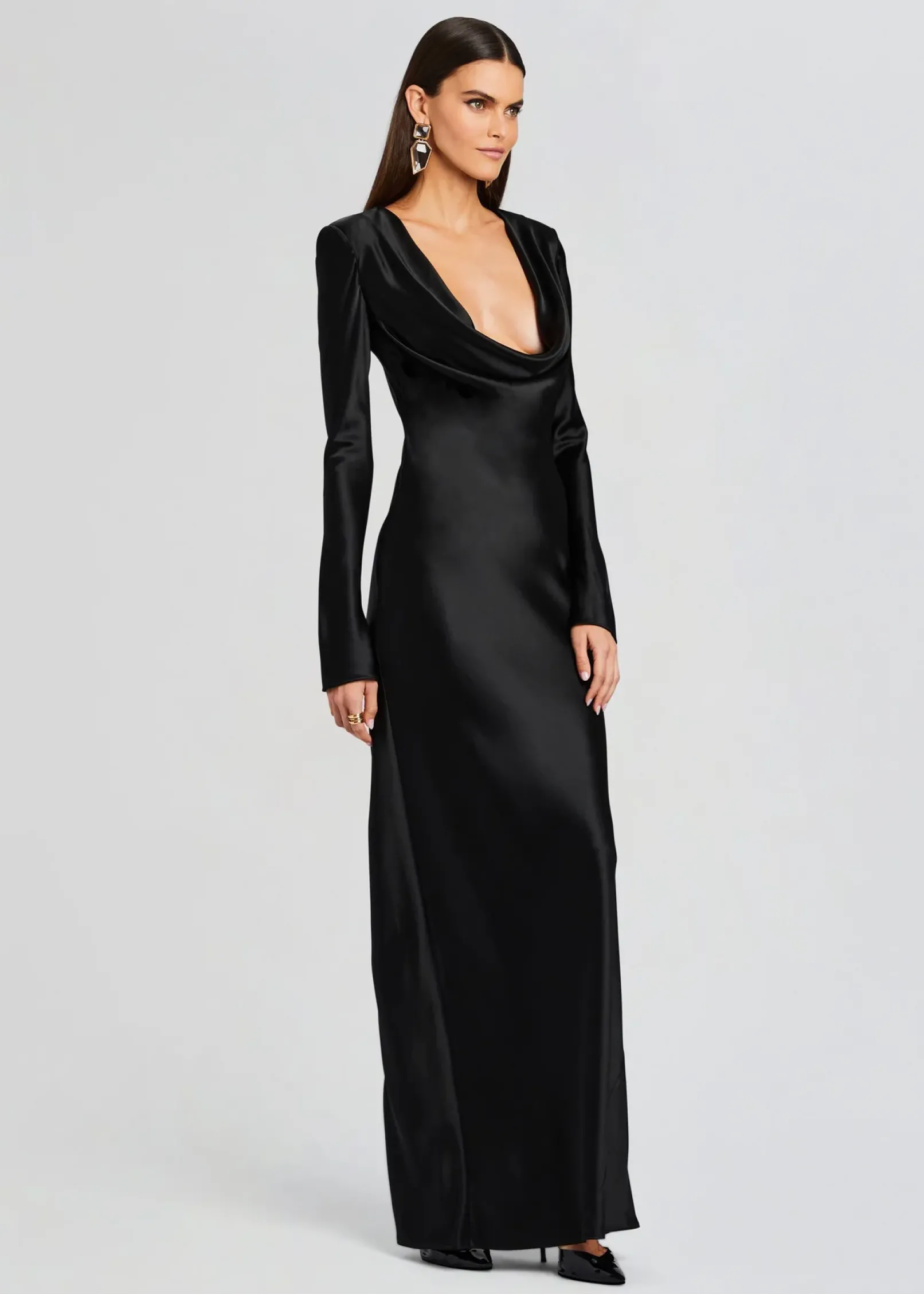 Outlet Anna Cowl Evening Dress Gowns