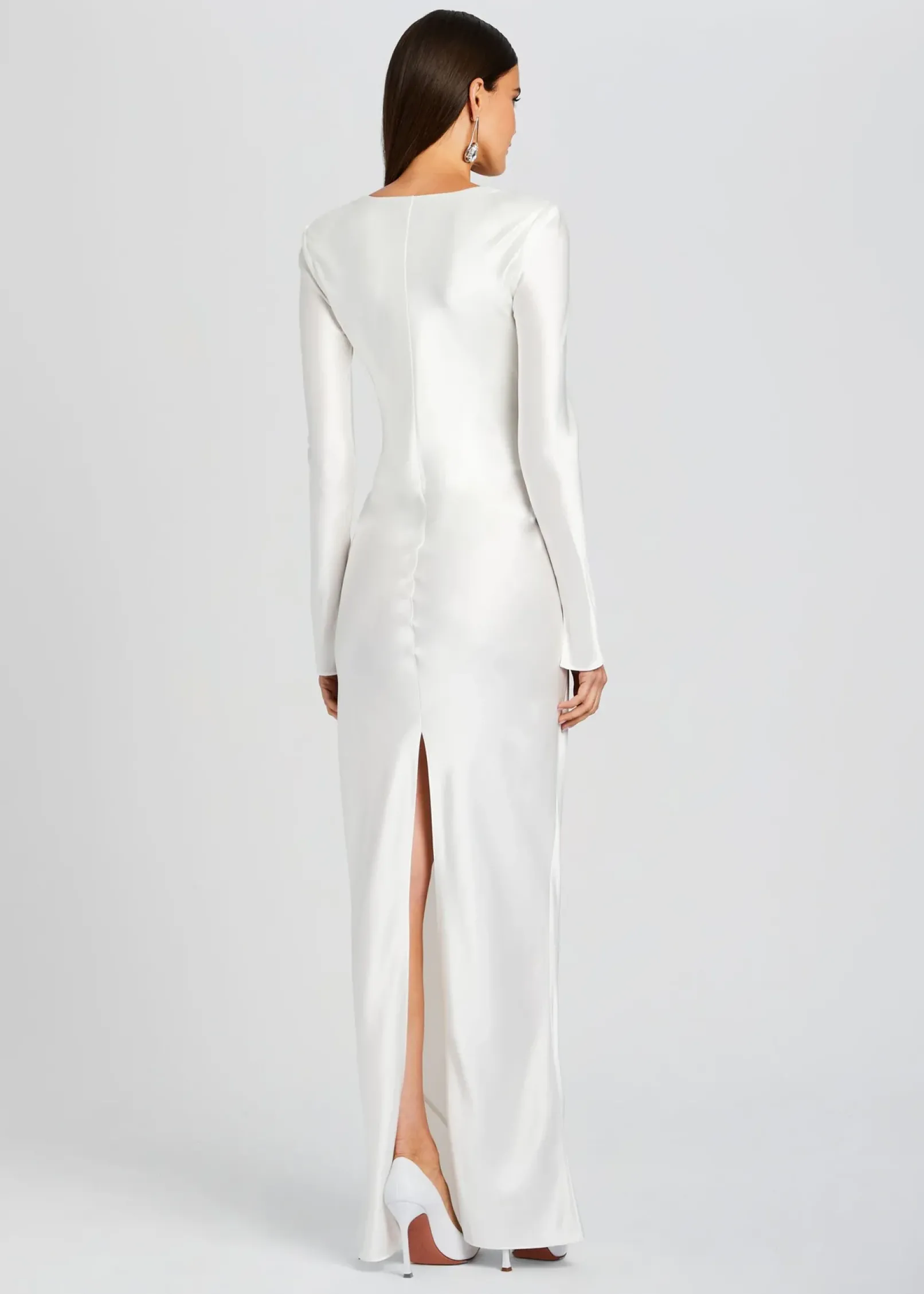 Fashion Anna Cowl Evening Dress Gowns