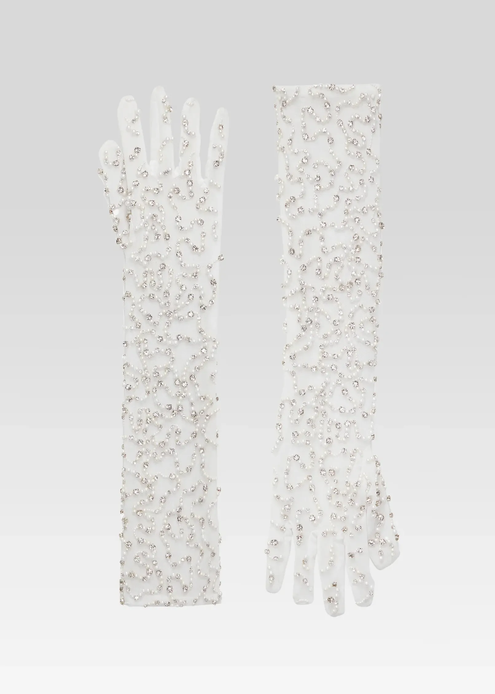 Hot Ari Embellished Gloves Reception Dresses