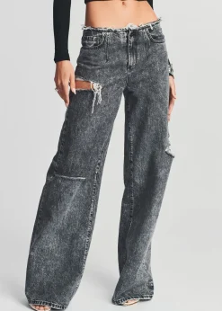 Shop Aston Wide Leg Jean Denim