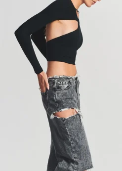 Shop Aston Wide Leg Jean Denim