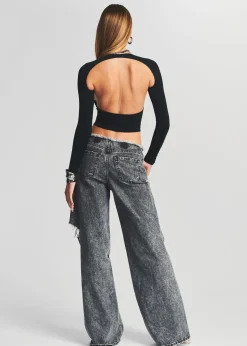 Shop Aston Wide Leg Jean Denim