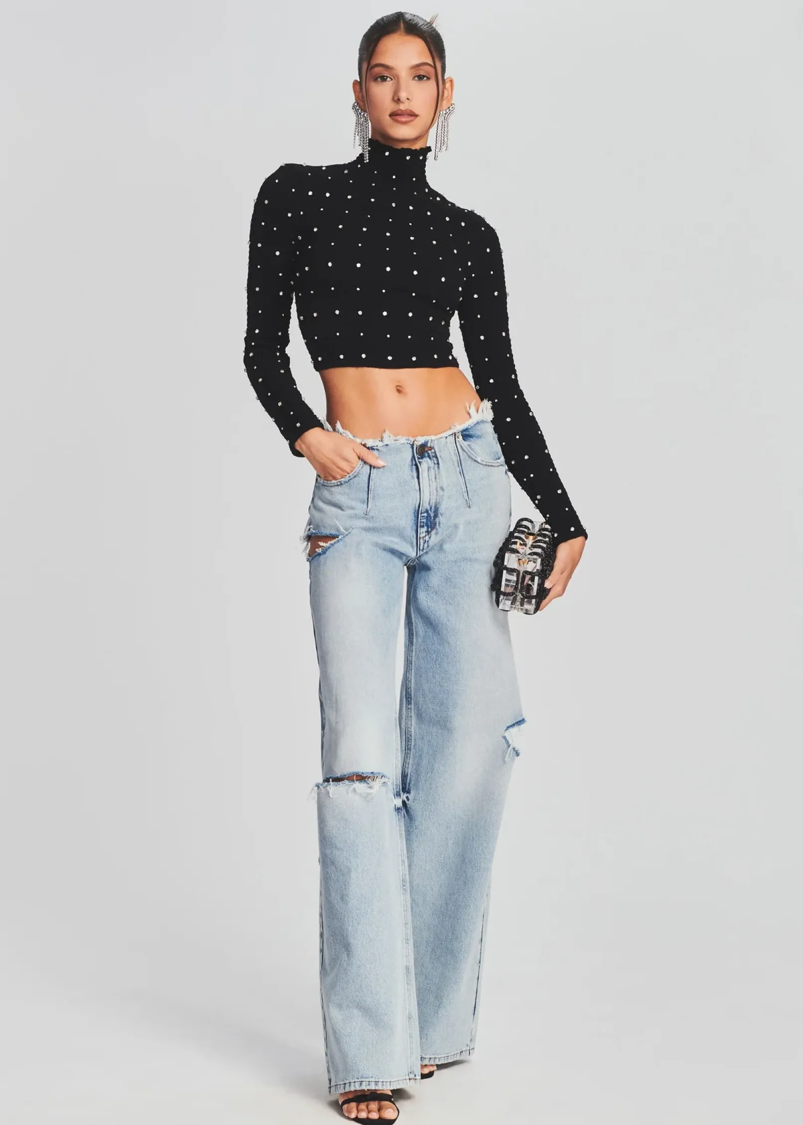 Cheap Aston Wide Leg Jean Bottoms
