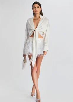 Best Sale Athana Sequin Feather Skirt Sequin Styles