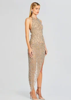 Cheap Audacia Embellished Dress Subtle Shimmer
