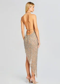 Cheap Audacia Embellished Dress Subtle Shimmer