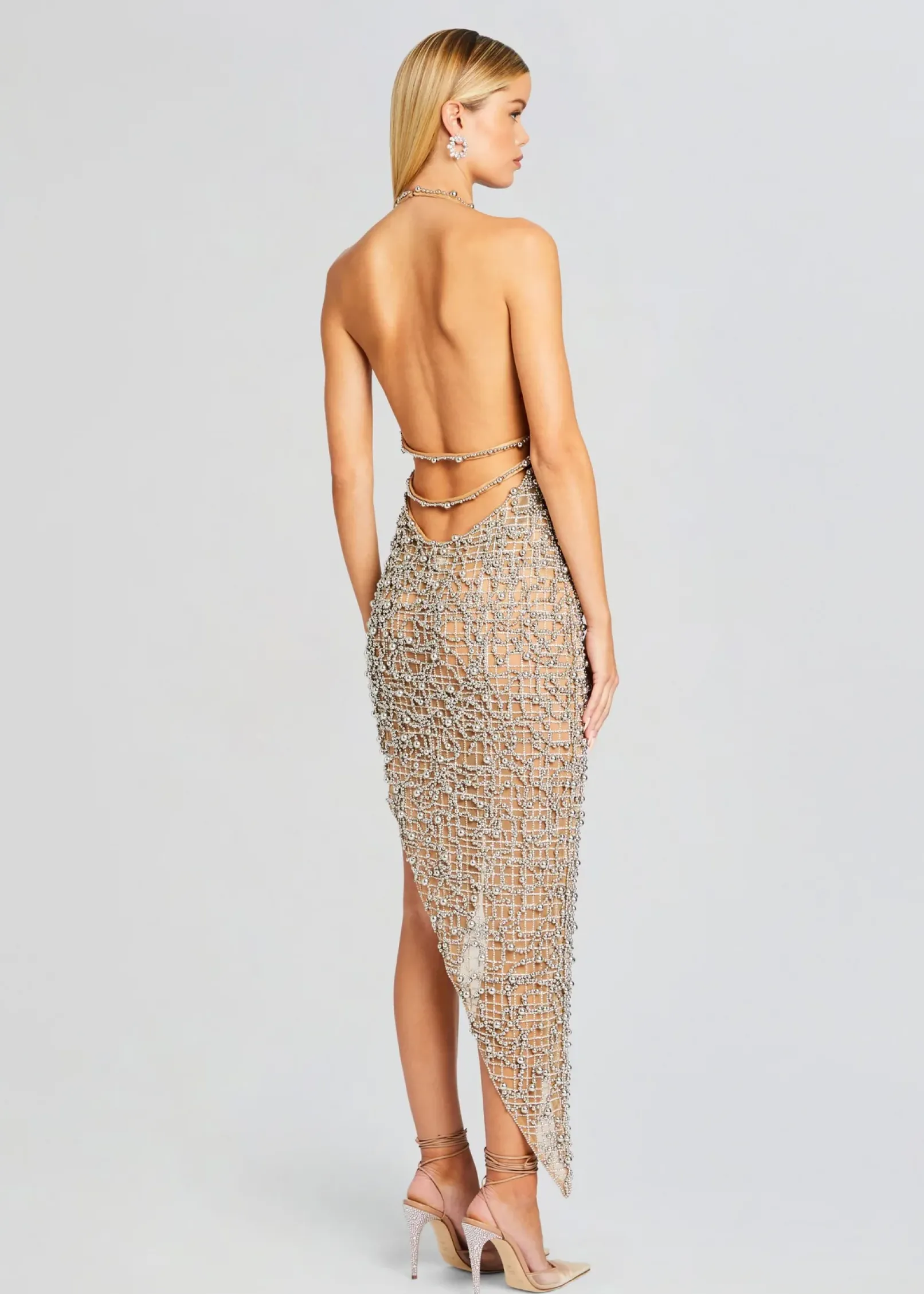 Cheap Audacia Embellished Dress Subtle Shimmer
