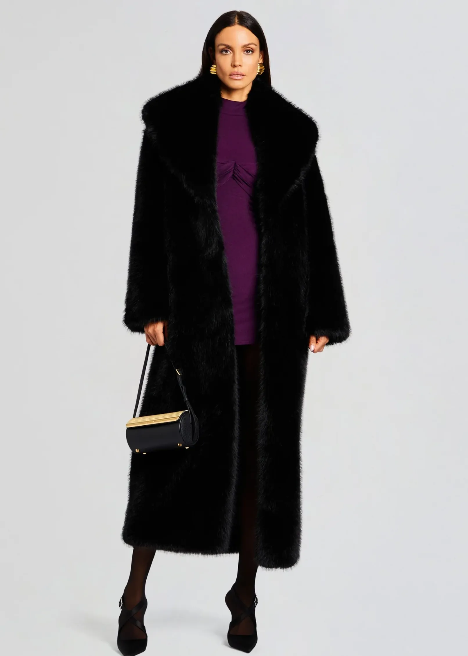 Clearance Averie Faux Fur Coat RETROFÊTE