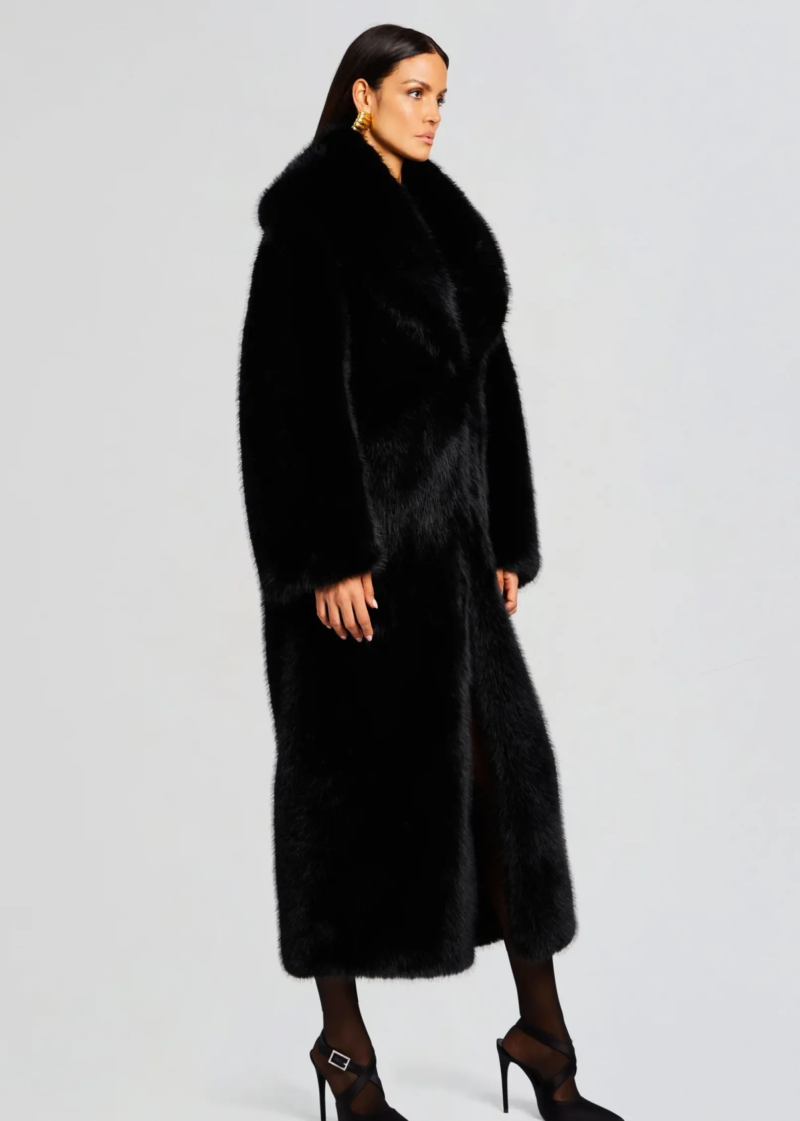 Clearance Averie Faux Fur Coat RETROFÊTE