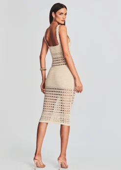 Cheap Avril Knit Crochet Dress Dresses