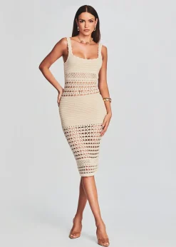 Shop Avril Knit Crochet Dress Men Neutral Moments