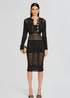 Outlet Avril Knit Crochet Dress RETROFÊTE