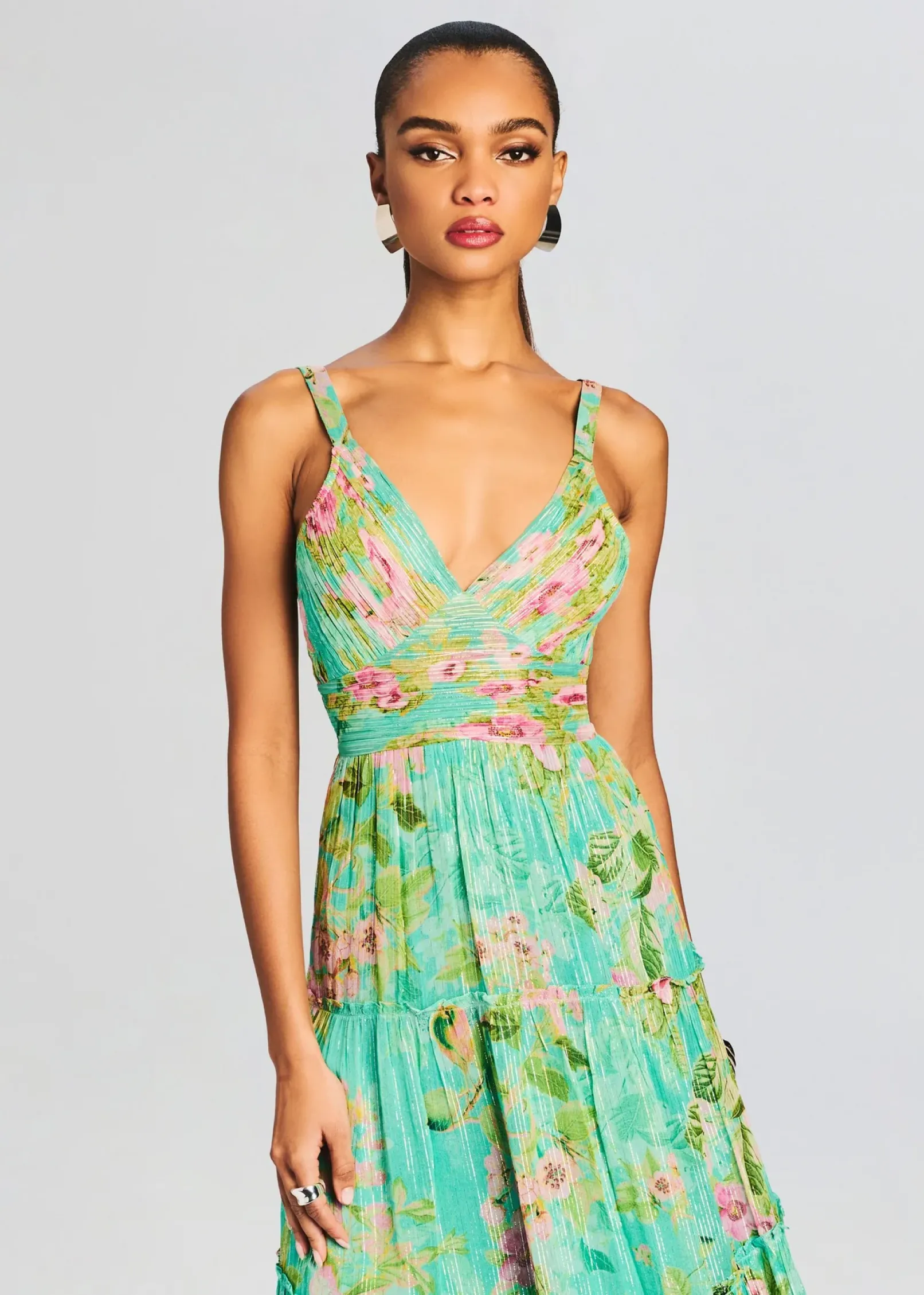 New Azra Long Dress Tropical Hues