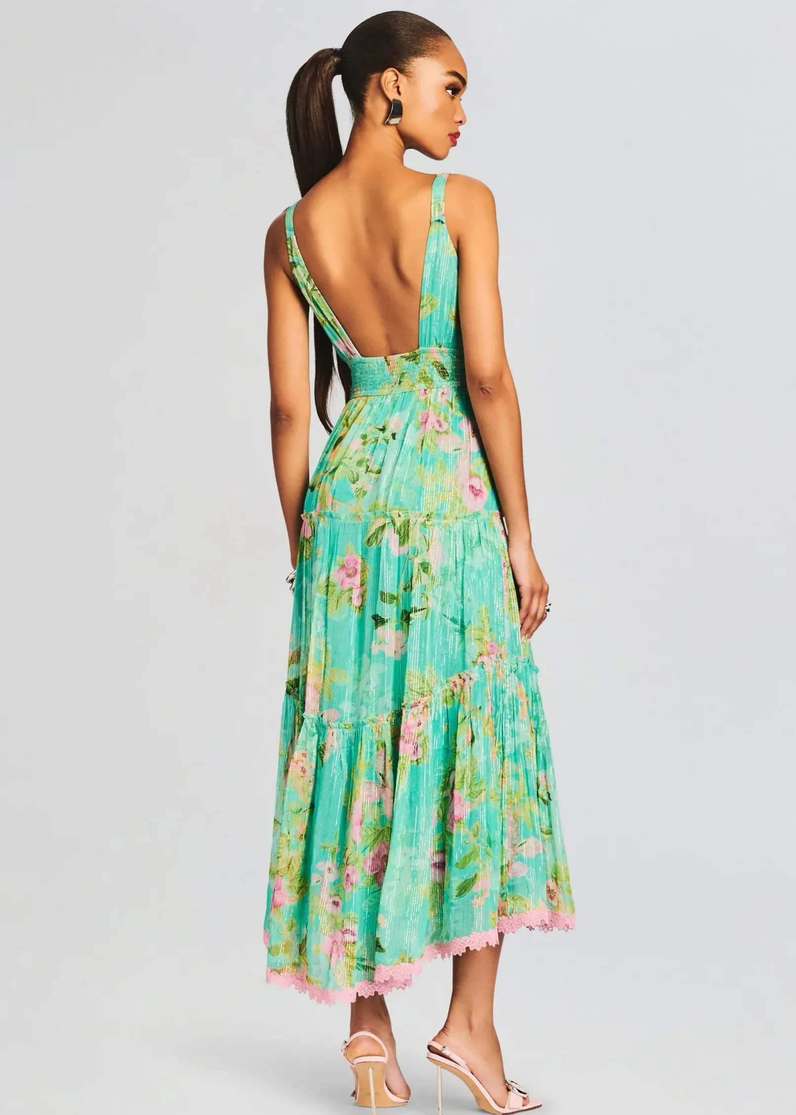 New Azra Long Dress Tropical Hues