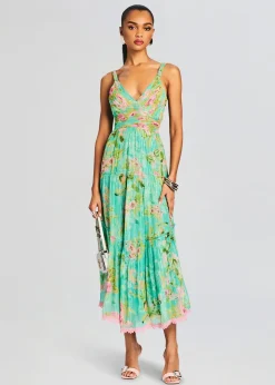 New Azra Long Dress Tropical Hues