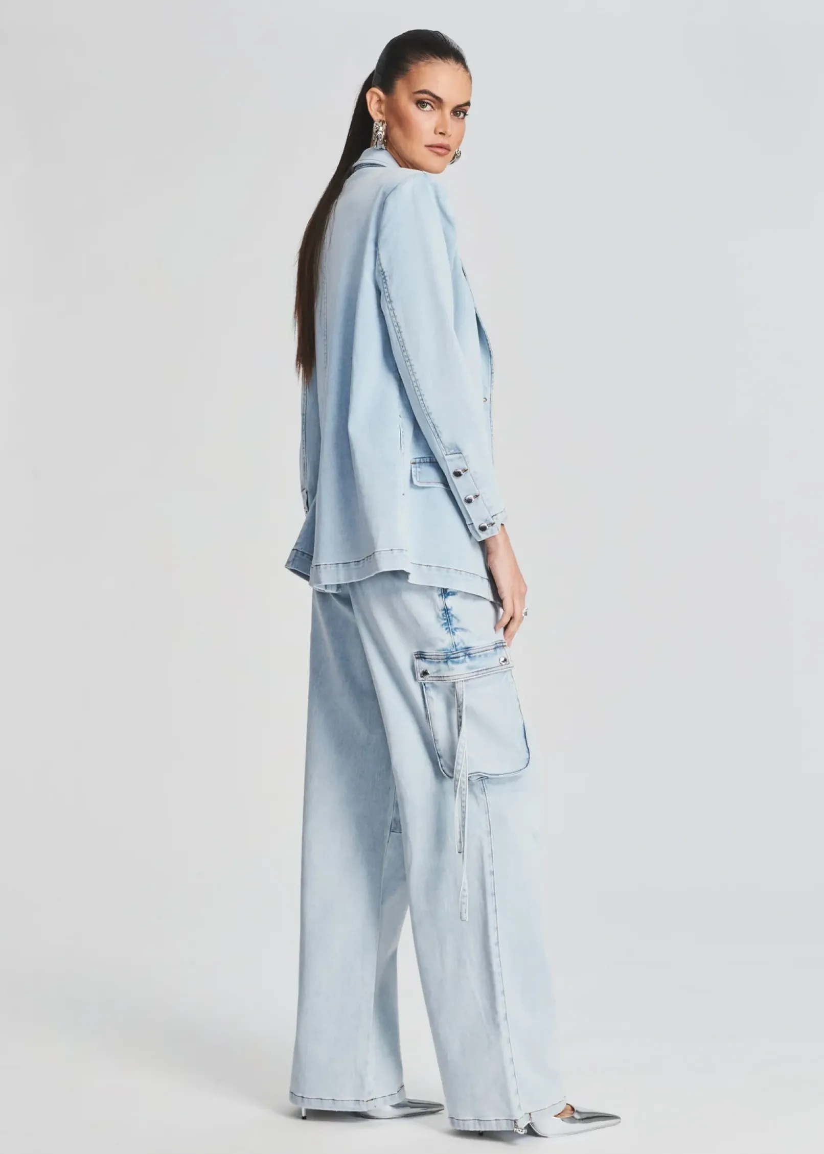 Best Sale Beckett Denim Blazer Jackets