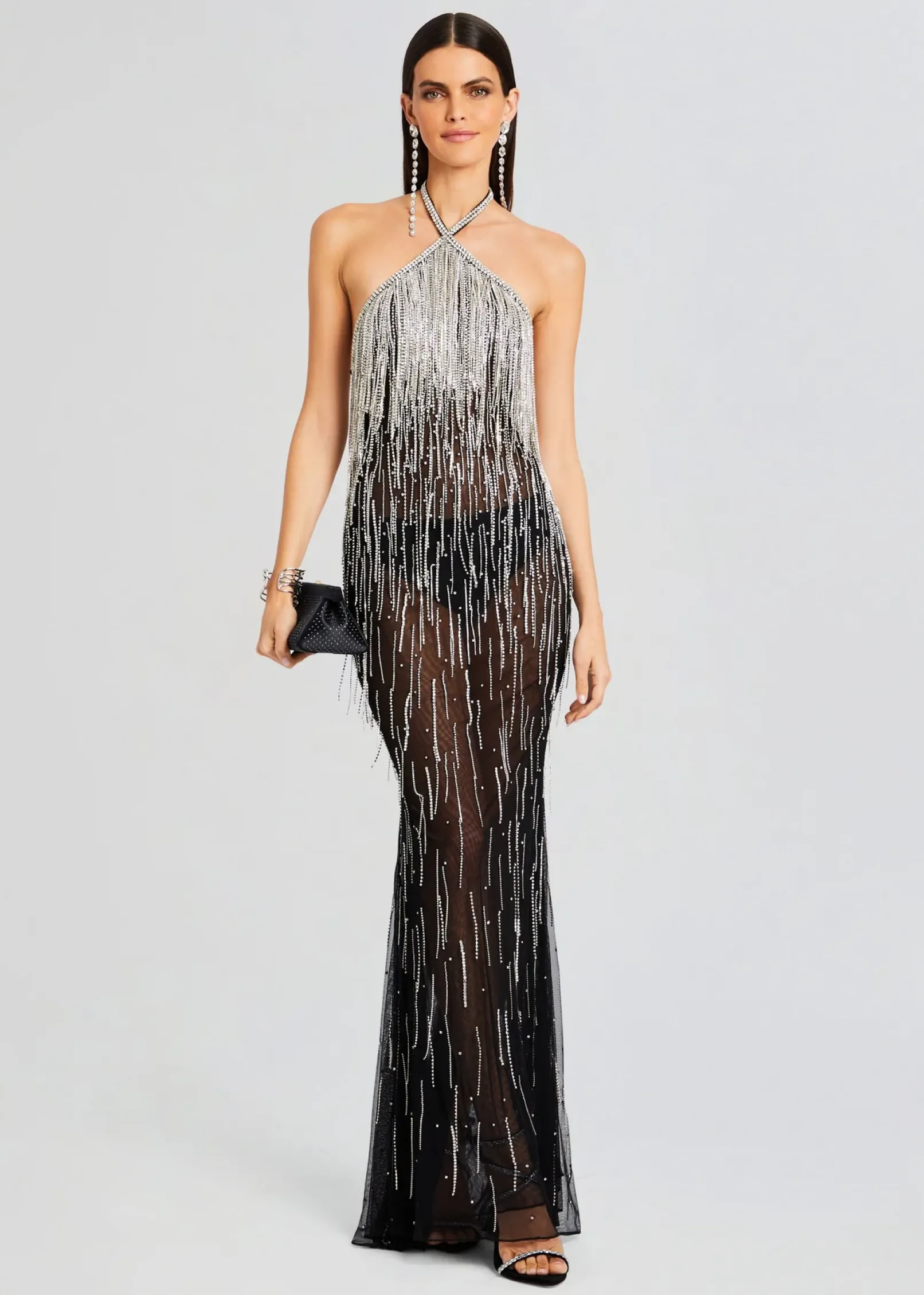 Store Belle Embellished Fringe Dress Guest Of