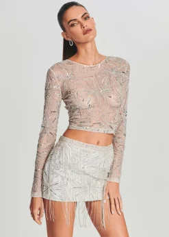 Fashion Bessie Sequin Top Bridal Shower
